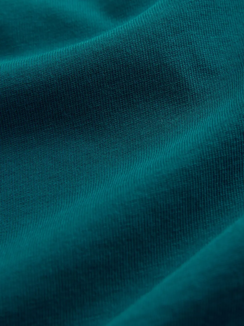 Teal Blue Regular Fit Essential Crew Neck Cotton T-Shirt