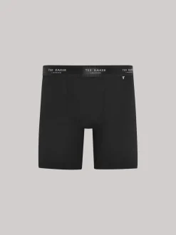 Ted Baker Black Cotton Boxer Briefs 3 Pack