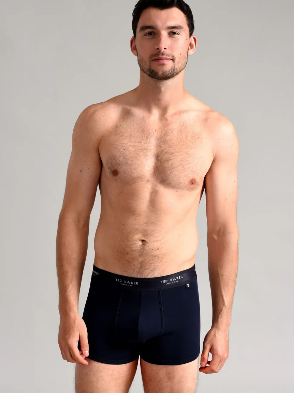 Ted Baker Dark Black Cotton Trunks 3 Pack