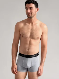 Ted Baker Dark Black Cotton Trunks 3 Pack