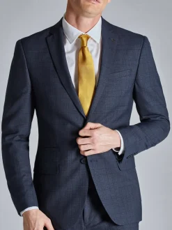 Ted Baker Tailoring Blue Ara Textured Check Slim Fit Jacket