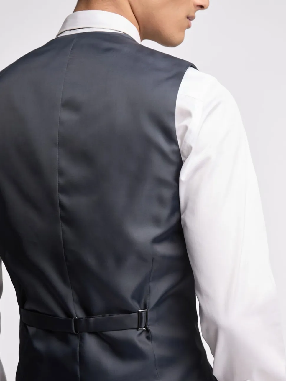 Ted Baker Tailoring Grey Prem Panama Slim Waistcoat