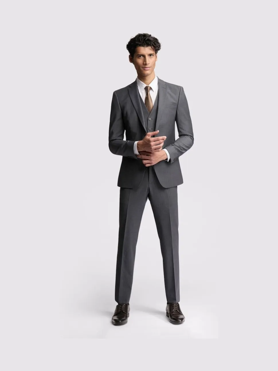 Ted Baker Tailoring Prem Charcoal Grey Panama Slim Suit Jacket