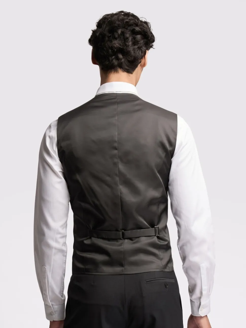 Ted Baker Tailoring Premium Black Panama Slim Waistcoat