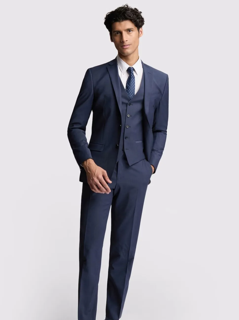 Ted Baker Tailoring Premium Blue Panama Slim Suit Jacket