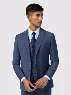 Ted Baker Tailoring Slim Blue Foyle Airforce Scratch Jacket