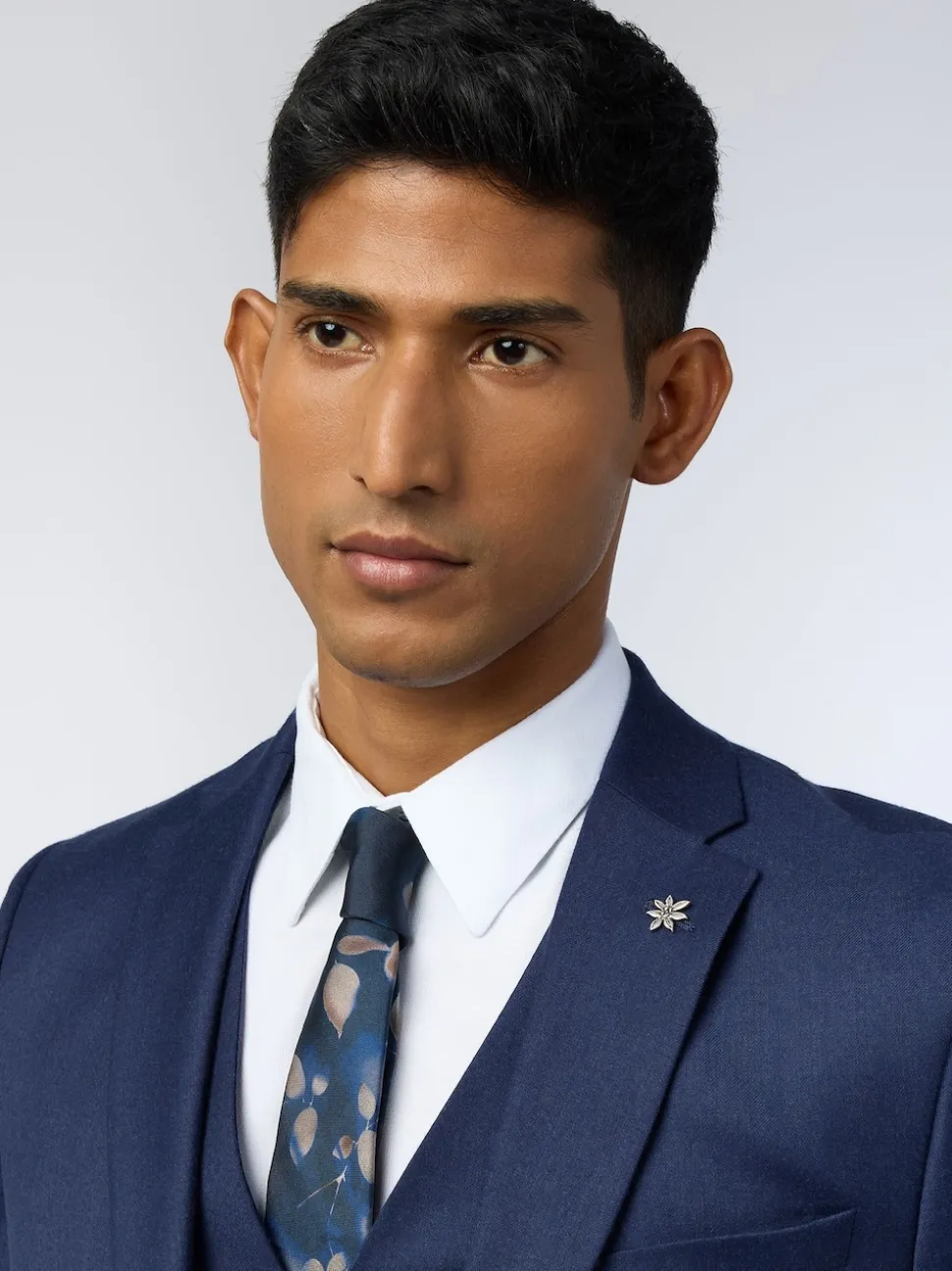 Ted Baker Tailoring Slim Blue Keats Flannel Jacket