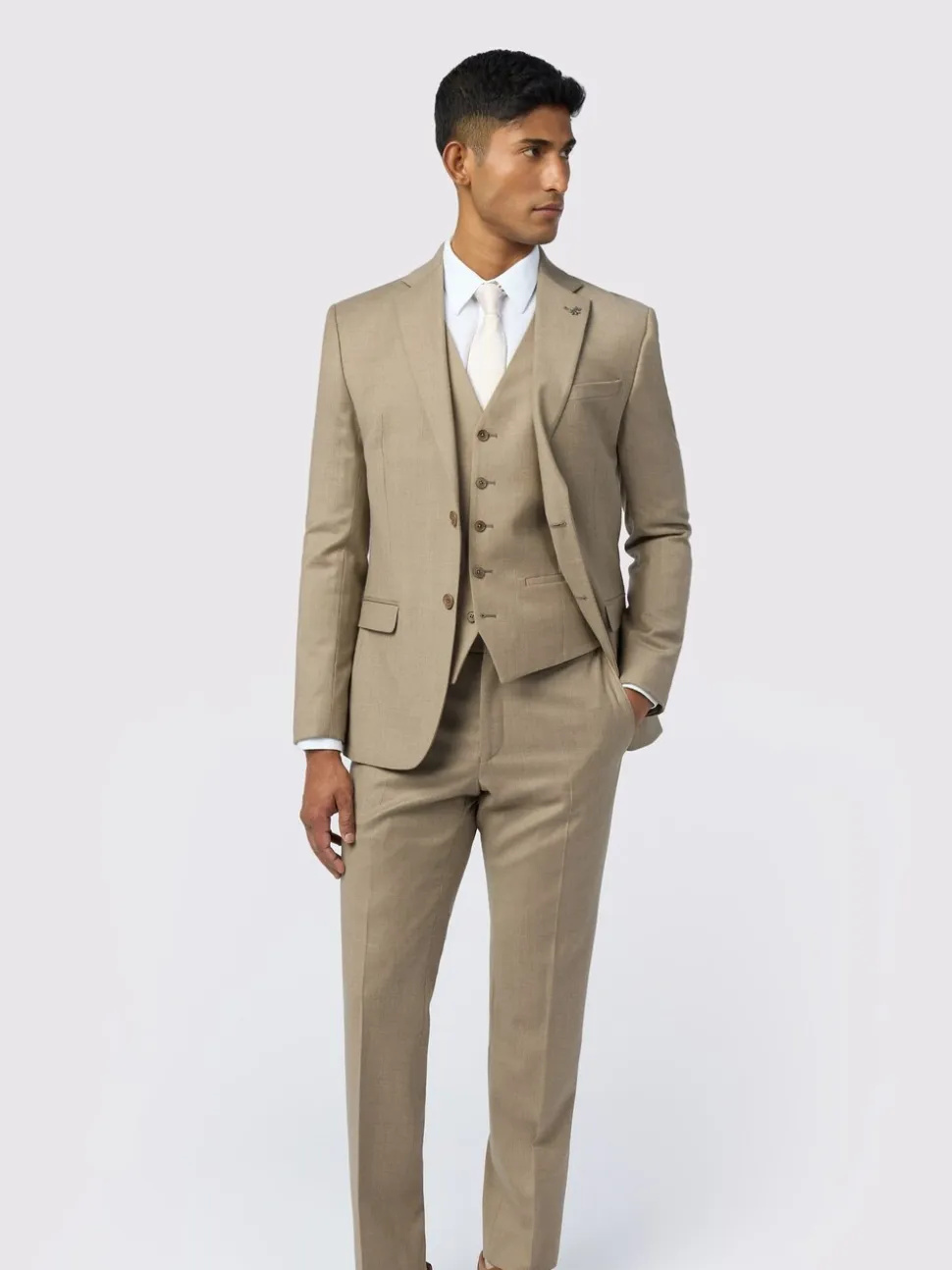 Ted Baker Tailoring Slim Natural Larkin Flannel Jacket
