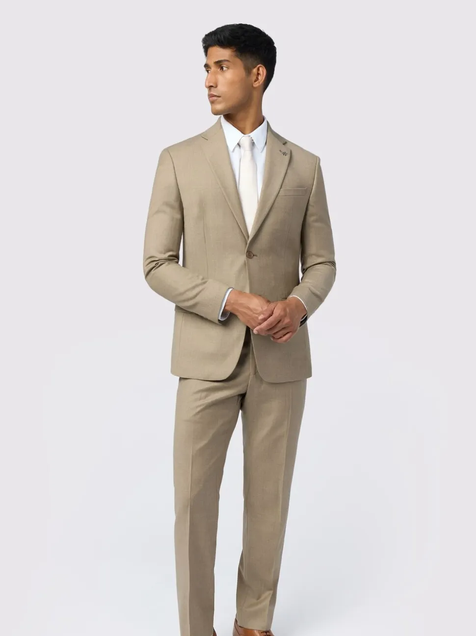 Ted Baker Tailoring Slim Natural Larkin Flannel Jacket