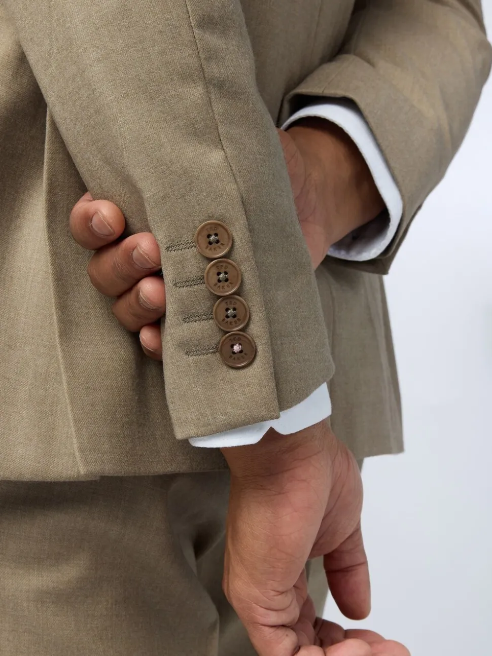 Ted Baker Tailoring Slim Natural Larkin Flannel Jacket