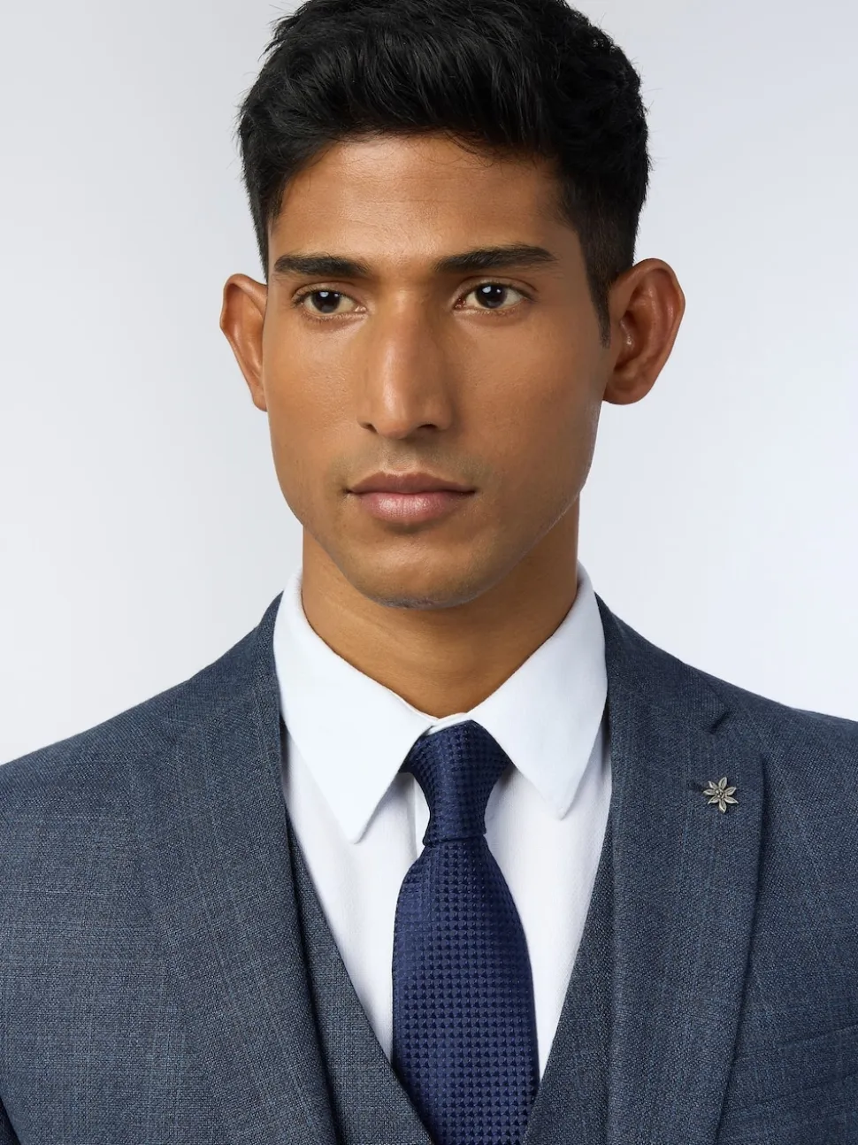 Ted Baker Tailoring Slim Blue Byrne Plum Check Jacket