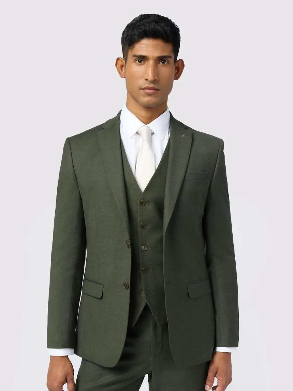Ted Baker Tailoring Slim Green Lear Flannel Jacket