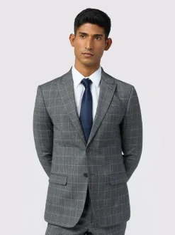 Ted Baker Tailoring Slim Grey Hilson Charc Text Jackets