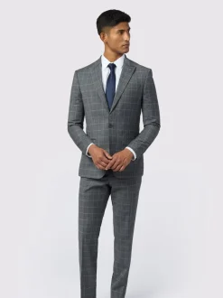 Ted Baker Tailoring Slim Grey Hilson Charc Text Jackets