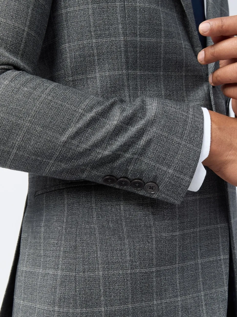 Ted Baker Tailoring Slim Grey Hilson Charc Text Jackets