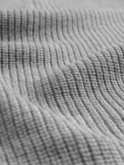 The Set 2 Pack Cable Knit and Zip Neck Jumpers Navy Blue/Grey Marl