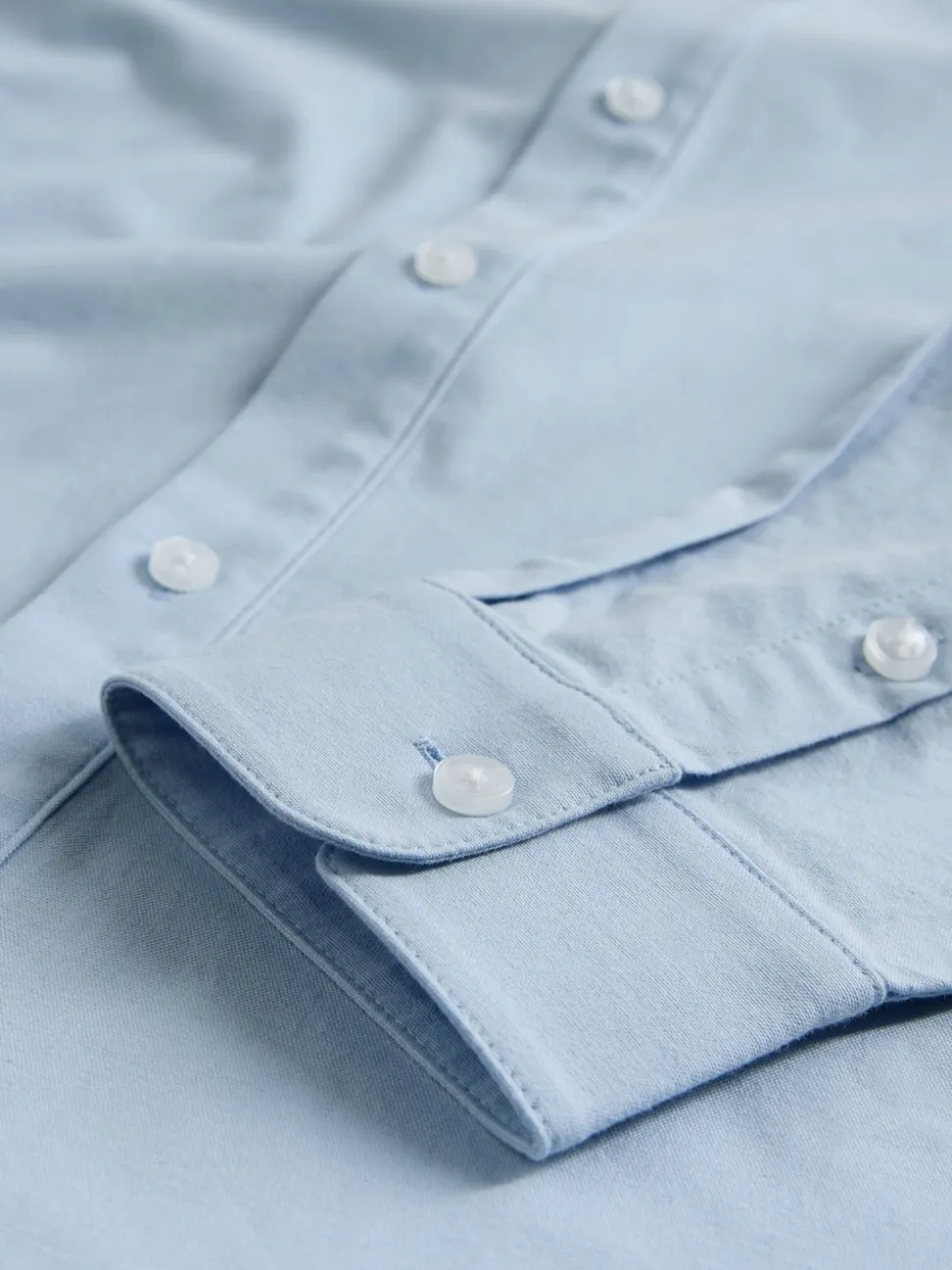 The Set 3 Pack Cotton Stretch Oxford Shirts Navy Blue/White