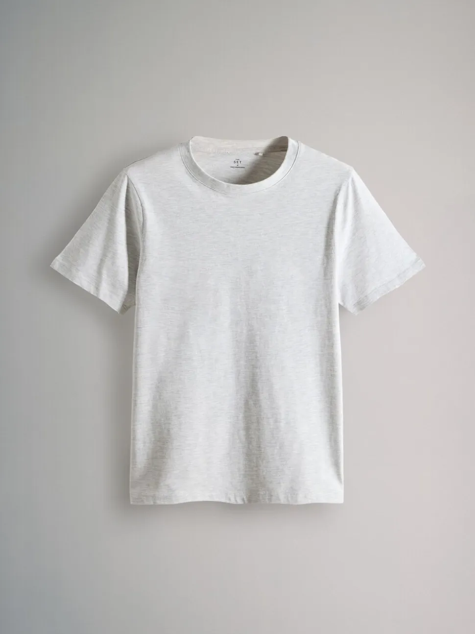 The Set 8 Pack Slim Fit Short Sleeve Cotton T-Shirts Black/Grey/White