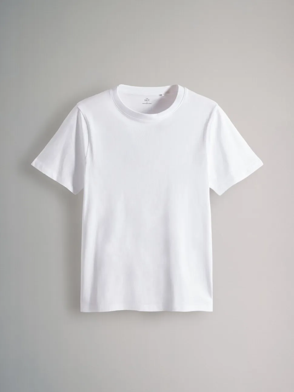 The Set 8 Pack Slim Fit Short Sleeve Cotton T-Shirts Black/Grey/White