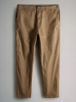 The Set 3 Pack Slim Leg Chino Trousers Navy/Tan Brown/Green
