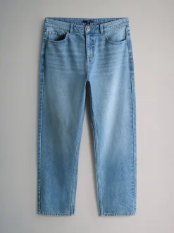 The Set 2 Pack Straight Leg Jeans Dark Blue/Mid
