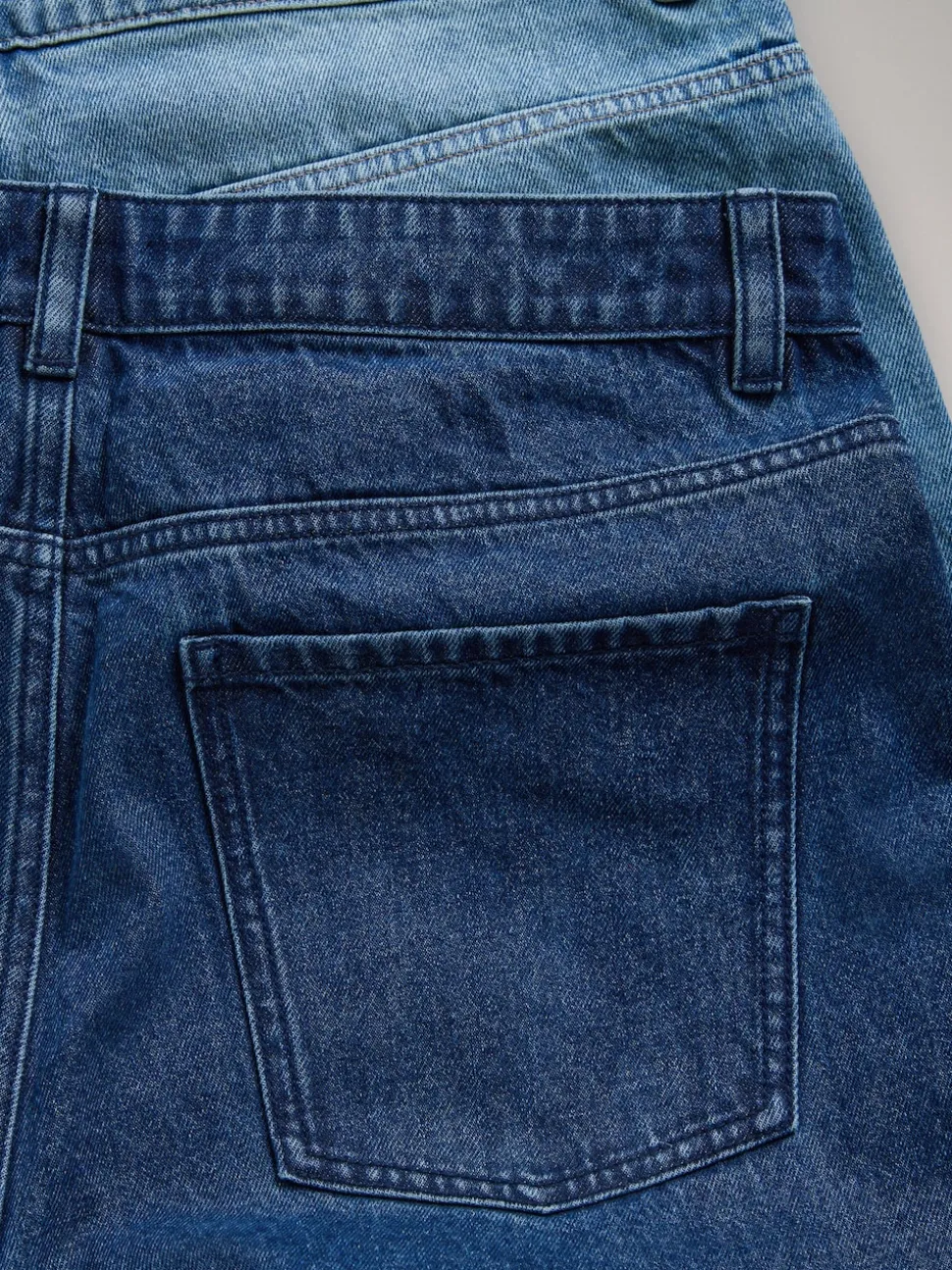 The Set 2 Pack Straight Leg Jeans Dark Blue/Mid