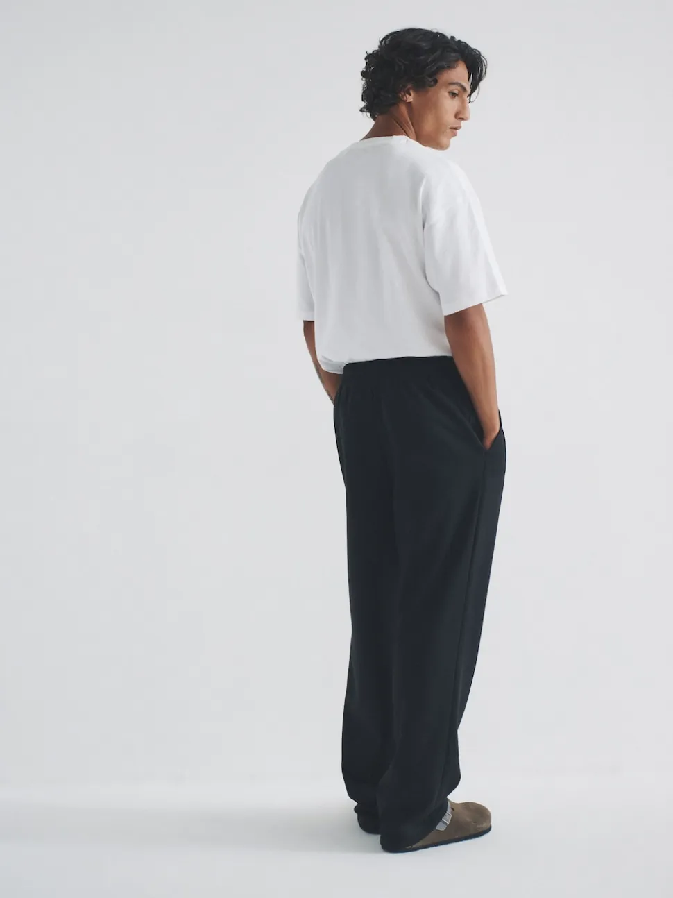 The Set 4 Pack Wide Leg Joggers Black/Grey
