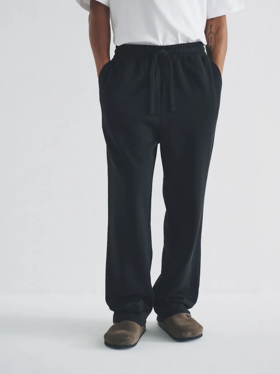 The Set 4 Pack Wide Leg Joggers Black/Grey