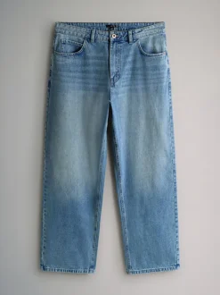 The Set Mid Blue Denim 2 Pack Baggy Fit Jeans