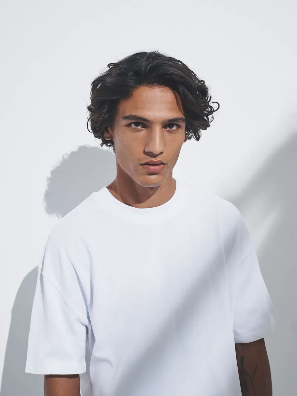 The Set Oversized Fit 4 Pack Short Sleeve Cotton T-Shirts Navy/Blue/Brown/White
