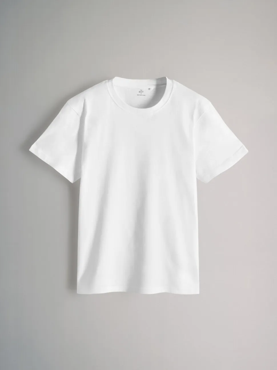 The Set Regular Fit 4 Pack Short Sleeve Cotton T-Shirts Navy Blue/Brown/White