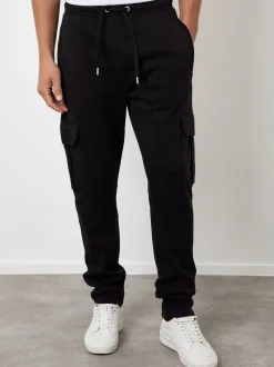 Threadbare Black Cargo Joggers 2 Pack