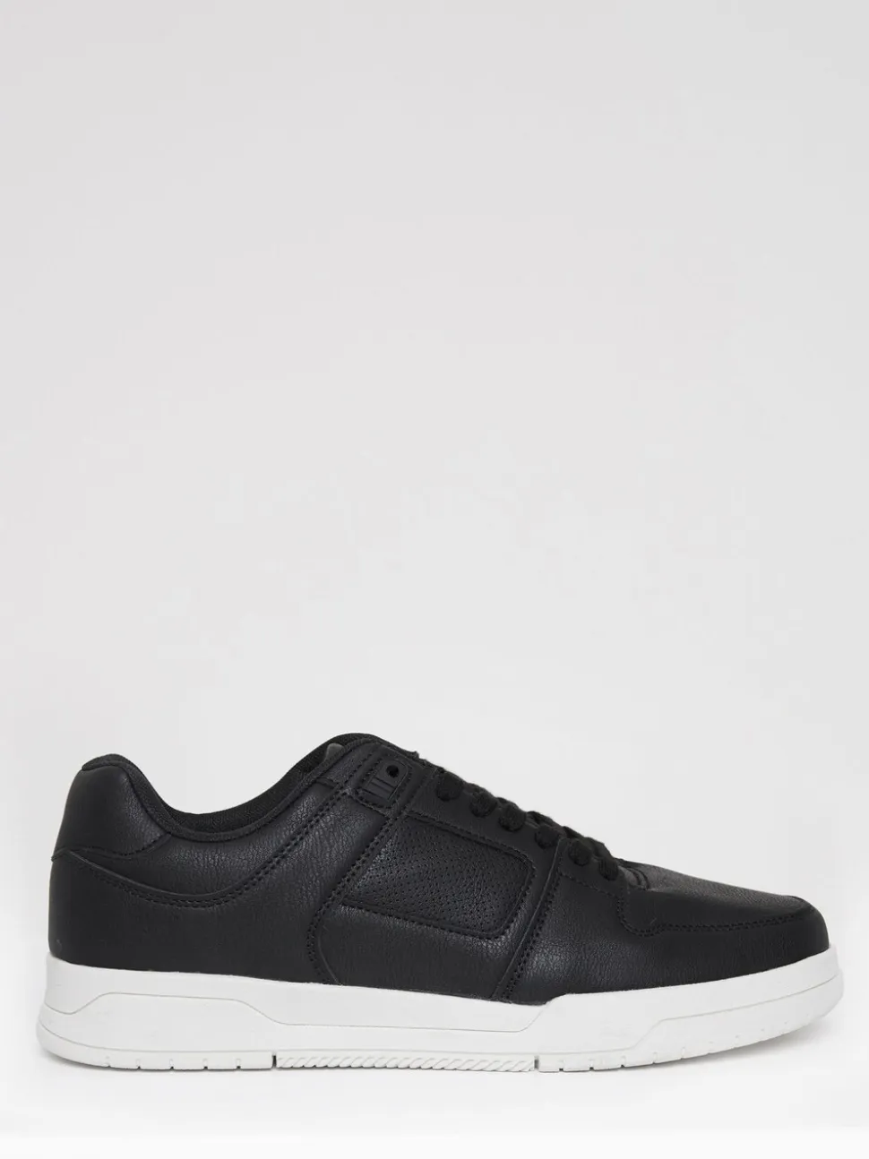 Threadbare Black Court Trainers