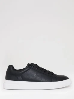 Threadbare Black Court Trainers