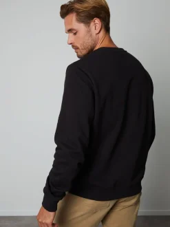 Threadbare Black Crew Neck Crew Neck Sweatshirt