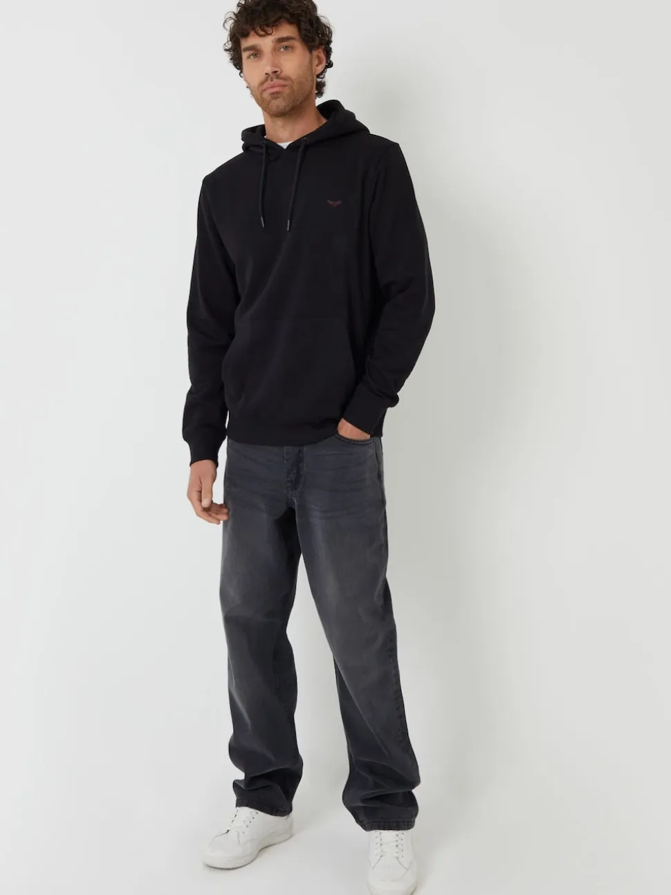 Threadbare Black Hoodie