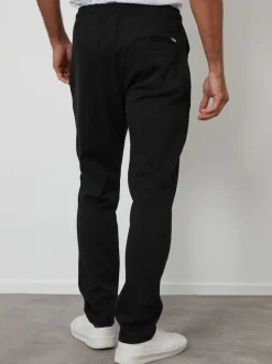 Threadbare Black Pintuck Pique Joggers