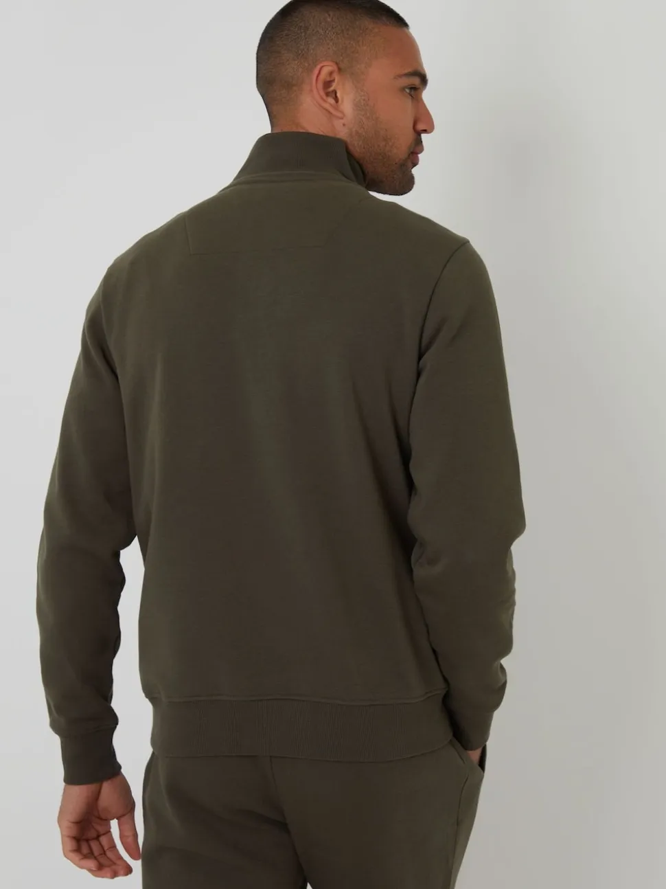 Threadbare Black Quarter Zip Neck Sweatshirts 2 Pack