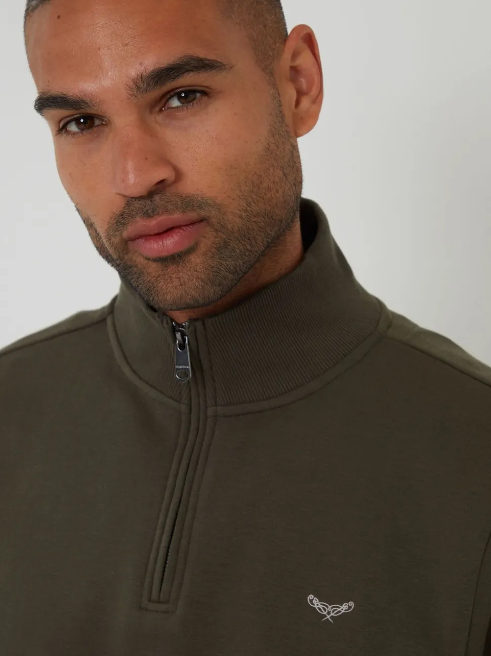Threadbare Black Quarter Zip Neck Sweatshirts 2 Pack