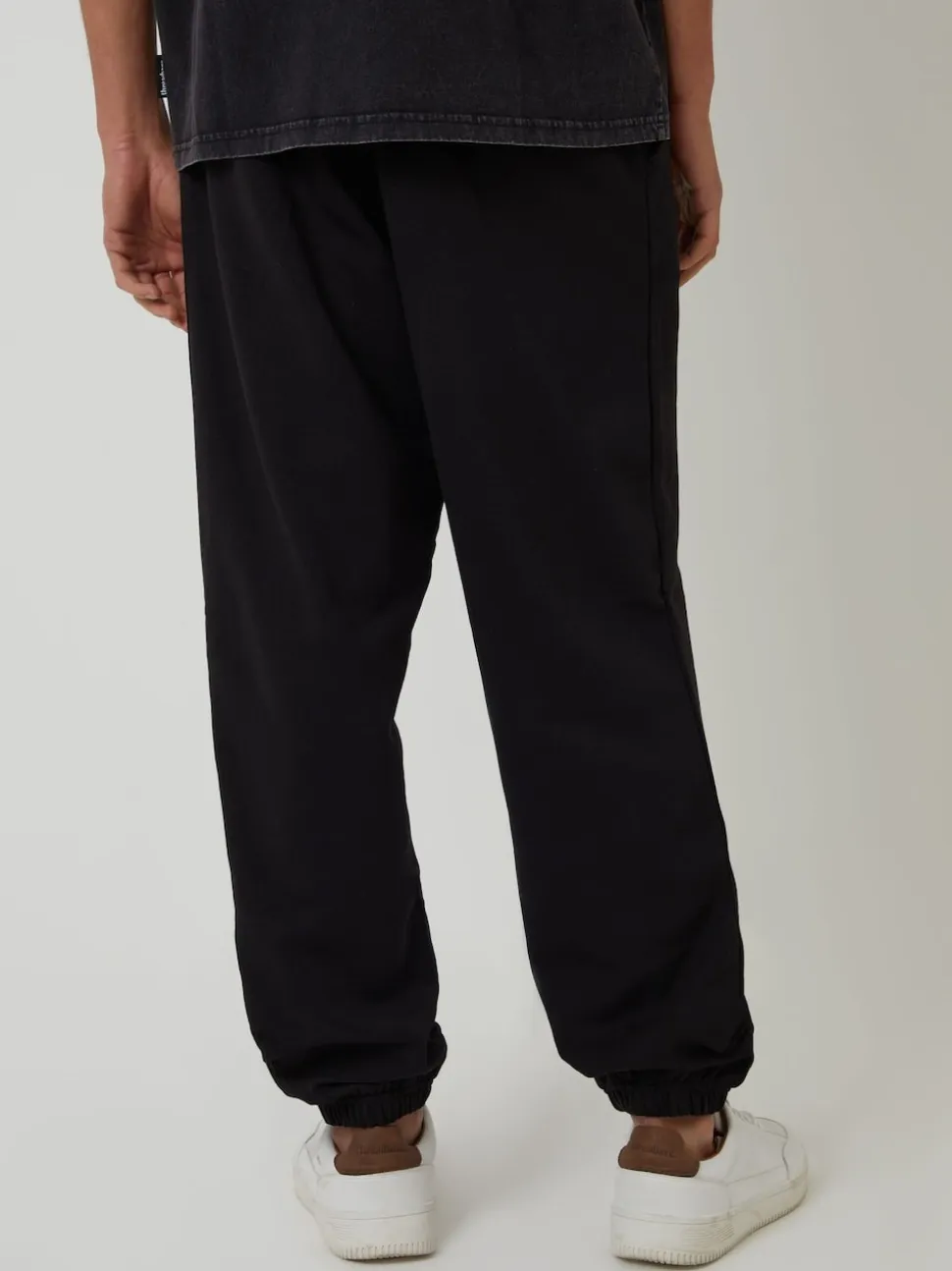 Threadbare Black Relaxed Fit Cuffed Joggers