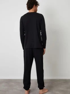 Threadbare Black Sweatshirts & Joggers Lounge 2 Piece Set