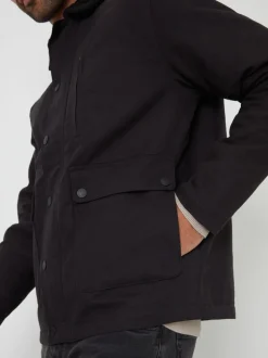 Threadbare Black Twill Lightweight Jacket