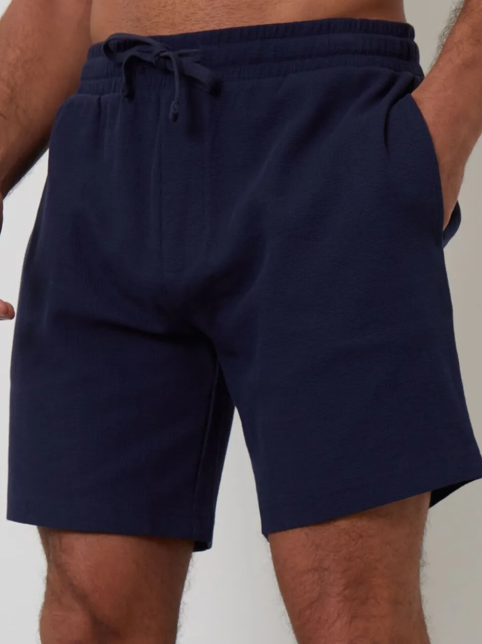 Threadbare Black Waffle Textured Lounge 100% Cotton Shorts 3 Pack