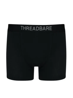 Threadbare Black/Grey Hipster Fit Boxer Shorts 3 Pack