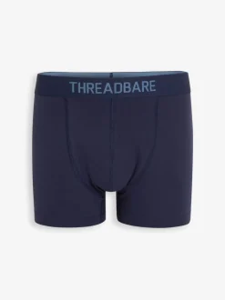 Threadbare Blue Hipster Fit Boxer Shorts (5 Pack)