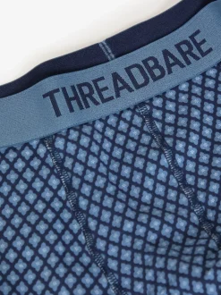 Threadbare Blue Hipster Fit Boxer Shorts (5 Pack)