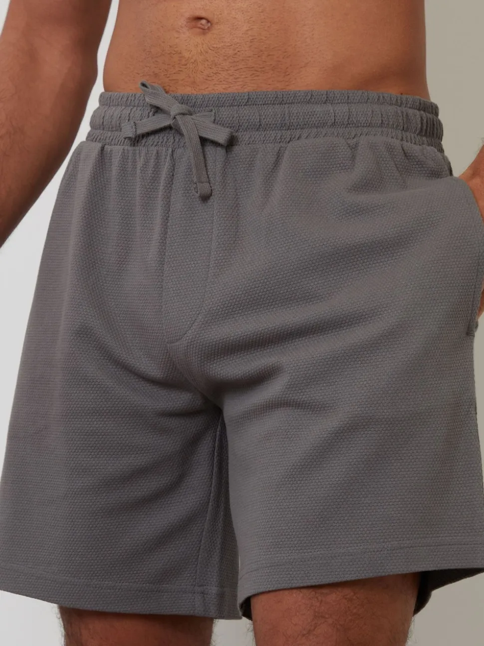 Threadbare Blue Popcorn Textured Lounge 100% Cotton Shorts 3 Pack