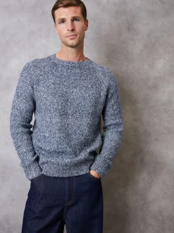 Threadbare Blue Raglan Sleeve Crew Neck Jumper
