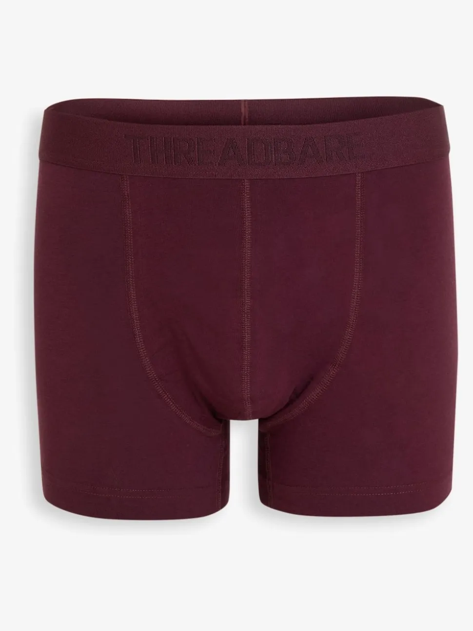 Threadbare Blue/Burgundy Hipster Fit Boxer Shorts 3 Pack