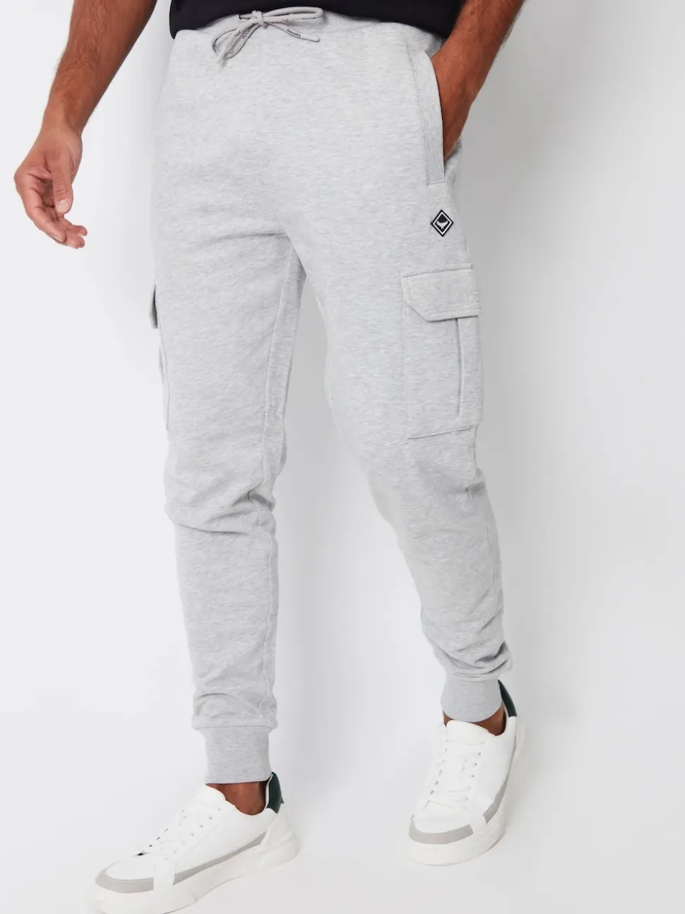 Threadbare Blue/Grey Cargo Style Joggers 2 Pack